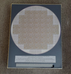 Old Late 1980s 8″ Genuine Semiconductor Wafer inside Plastic Display Case
