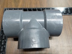 1X ESLON IPEX NIBCO GF 3″ T TEE SCH80 PVCI SCH 80 ASTM NSF-PW F-439 Socket SLI
