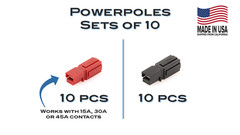 Authentic Anderson Powerpole Housings – 10 Sets – PP15/PP30/PP45