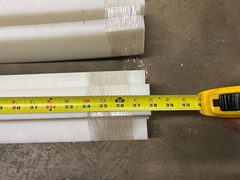 Food Grade Plastic guide / track for conveyor 36″ x 4″ curved New