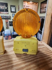 Flex-o-lite Signal Sundowner Traffic Hazard Construction Beacon Light – Lot Of 4
