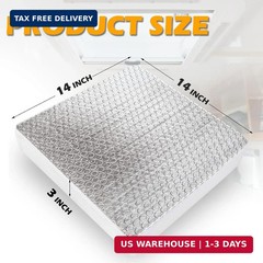 SIKADEER RV Vent Insulator Energy Saving RV Skylight Cover 14″x14″, 2 Pack | Alu