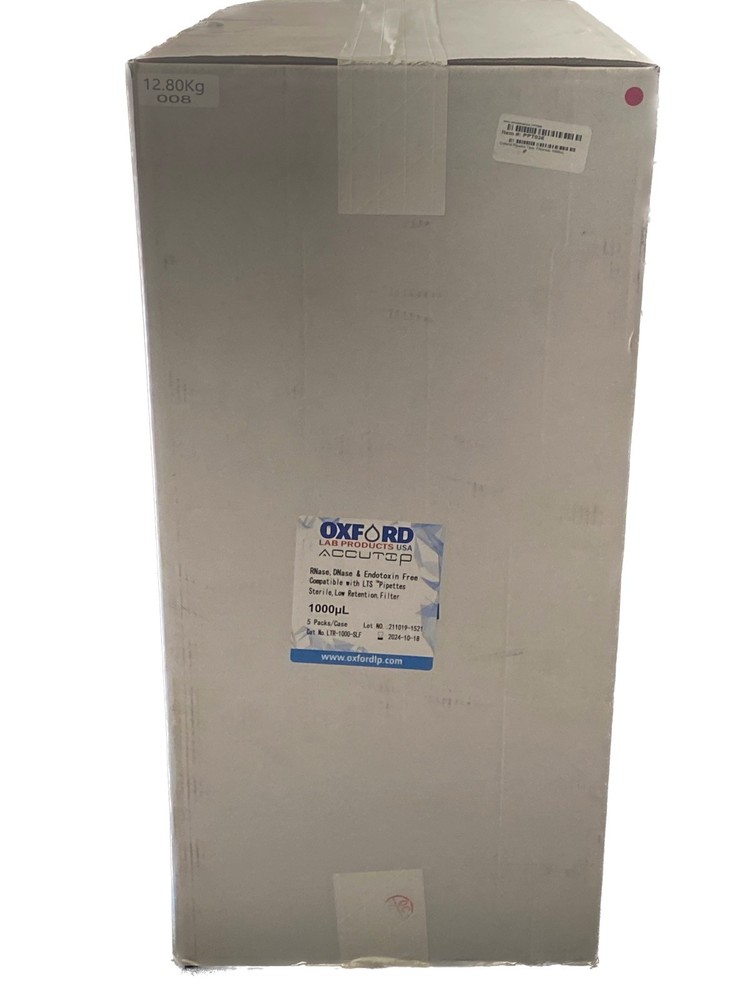 (4800/Cs) OXFORD Accutip 1000uL LTS Low Retention Filter Pipet Tips LTR-1000-SLF