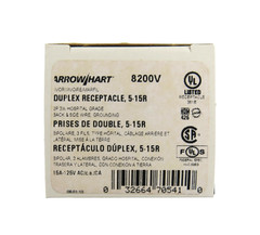 Cooper 8200V Hospital Grade Receptacle Ivory 15A 125V 2P 3W NEMA 5-15R – NEW