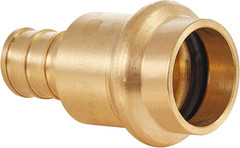 (Pack of 10) 1/2″ Copper Press X 1/2″ PEX Crimp Coupling Brass Adapter, for Cop
