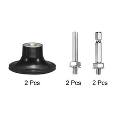 2 Pack 2″ Disc Pad Holder Quick Change Disc 1/4″ Shank Mandrel Black