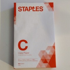 Staples Copy Paper 8.5 x 14 in White 92 Bright 20 lb 500 Sheets 127035