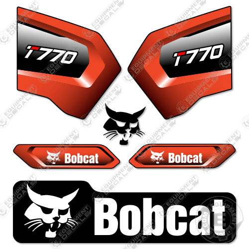 Fits Bobcat T770 Track Loader Decal Kit – 7 YEAR OUTDOOR 3M VINYL!
