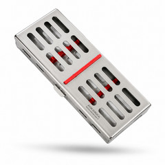 3 GERMAN DENTAL AUTOCLAVE STERILIZATION CASSETTE RACK BOX TRAY FOR 5 INSTRUMENT