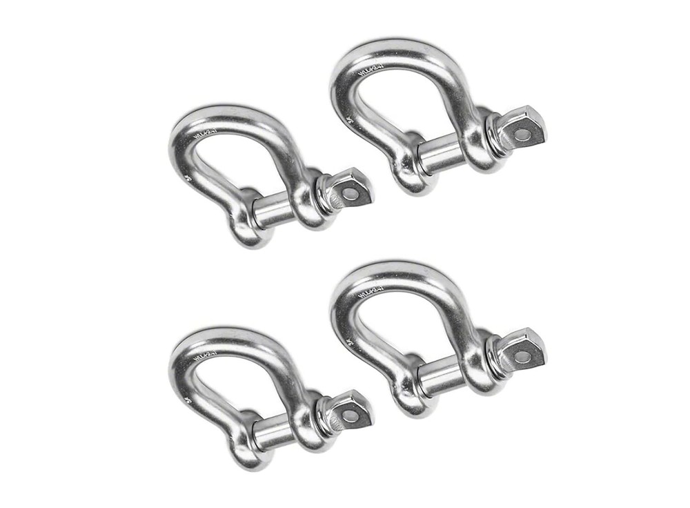 5/16″ Stainless Steel 316 Forged Bow Shackle 10mm Marine Grade 2, 4, 8, 12, 20