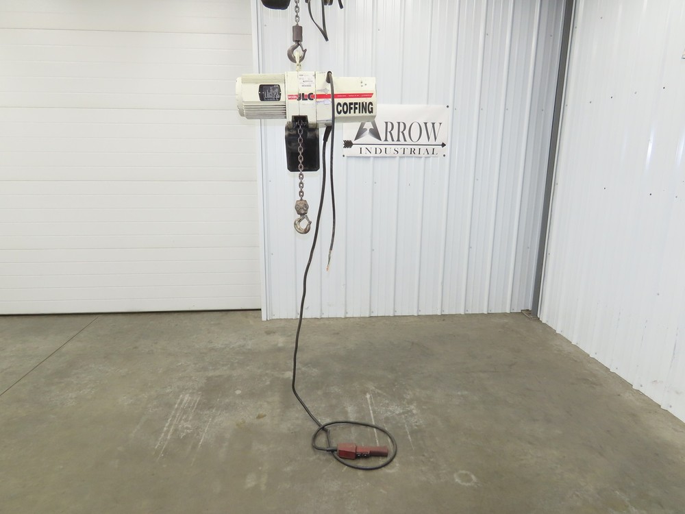 Coffing JLC2016310 Electric Chain Hoist 1 Ton 16 FPM 13′ Lift 230/460V 3PH