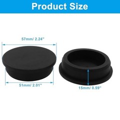 5Pcs Waterproof Silicone Rubber Plugs for 2″ Round Holes – Flexible Stopper Caps