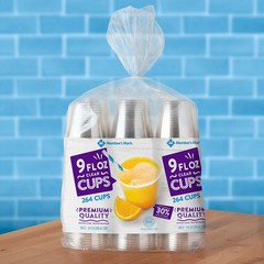 Member’s Mark Clear Plastic Cups 9 oz., 264 ct.