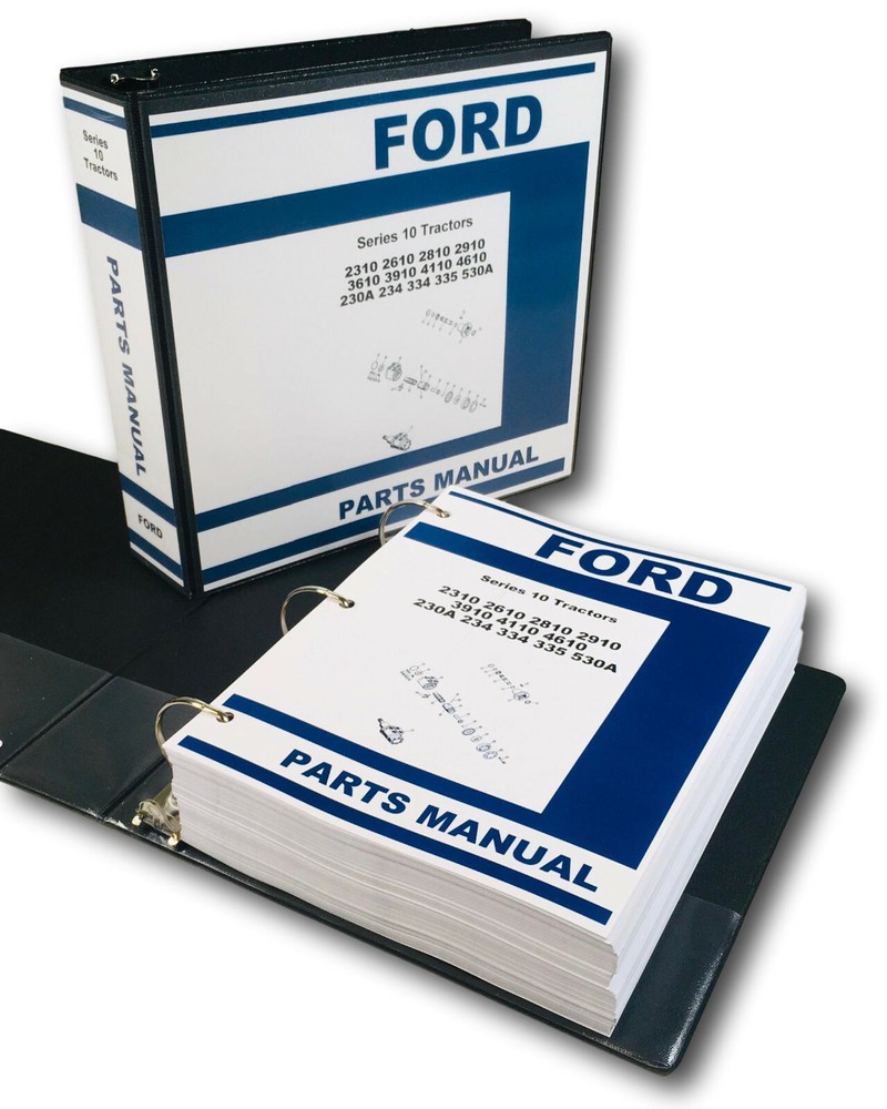 Ford 3910 4110 4610 Tractor Parts Assembly Manual Catalog Book Schematics