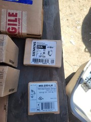 New Open Box, Lot of electrical materials—everything you see is what you get.