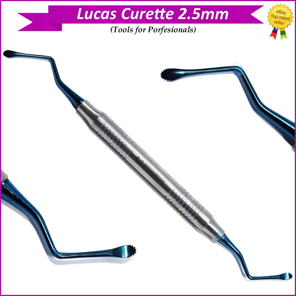 Lucas Dental Curette 2.5mm – Double-Ended Stainless Steel Surgical Instrument
