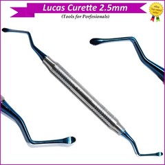 Lucas Dental Curette 2.5mm – Double-Ended Stainless Steel Surgical Instrument