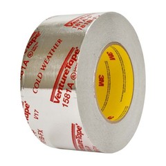 3M 7100043830 Venture Tape 1581A UL181A-P Aluminum Foil Tape, 2.5″ x 60 yd