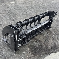 72″ Brush Root Rake Grapple Attachment For Bobcat Skid Steer