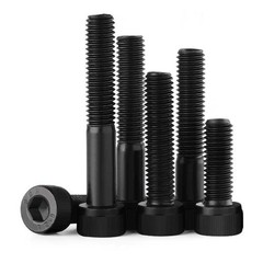 M2 M2.5 M3 M4 M5 Black Socket Cap Screws 12.9 High Tensile Allen Key Bolt DIN912