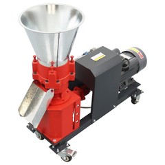 220V Farm Animal Feed Pellet Mill Machine 8MM Feed Pelletizer with 4 Head Roller