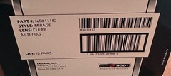 12 Pack of Radians Mirage Protective Safety Glasses / Choose Color