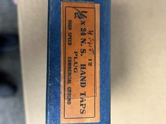 Butterfield 1/2-24NS Hand Tap. High speed steel. Commercial Ground.