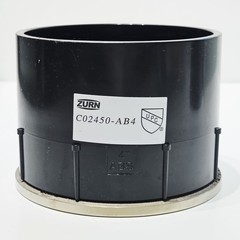 Zurn C02450-AB4 ABS Adjustable Floor Cleanout Round Nickel Cover Drain Plug