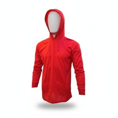 Neon Yellow Long Sleeve Safety Shirt With Hoodie, Polyester Birdeye mesh fabric