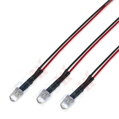 10PCS DC 3V 6V 12V 24V Pre Wired 3Mm 5Mm LED Light Lamp Bulb Prewired Emitting D