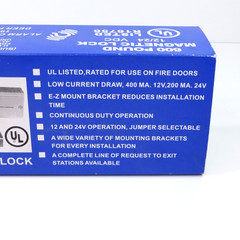 Alarm Controls Magnetic Lock 600 LB Pound 12/24 VDC R16756