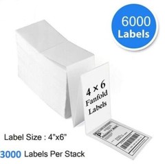 4”x6” Direct Thermal Labels Shipping LABELS for Zebra 500 ~ 6000 Pcs