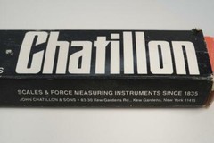Chatillon USA Type 719 Push Pull Linear Force Scale Gage . Lb/KG