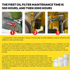 2pcs/Set Air Filter ,Oil Filter for 10HP Screw Air Compressor Replacement Parts