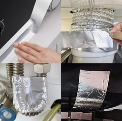 Aluminum Foil Tape 2″ x 65ft | 3.9 Mil High-Temp HVAC Tape for Ductwork & Vents