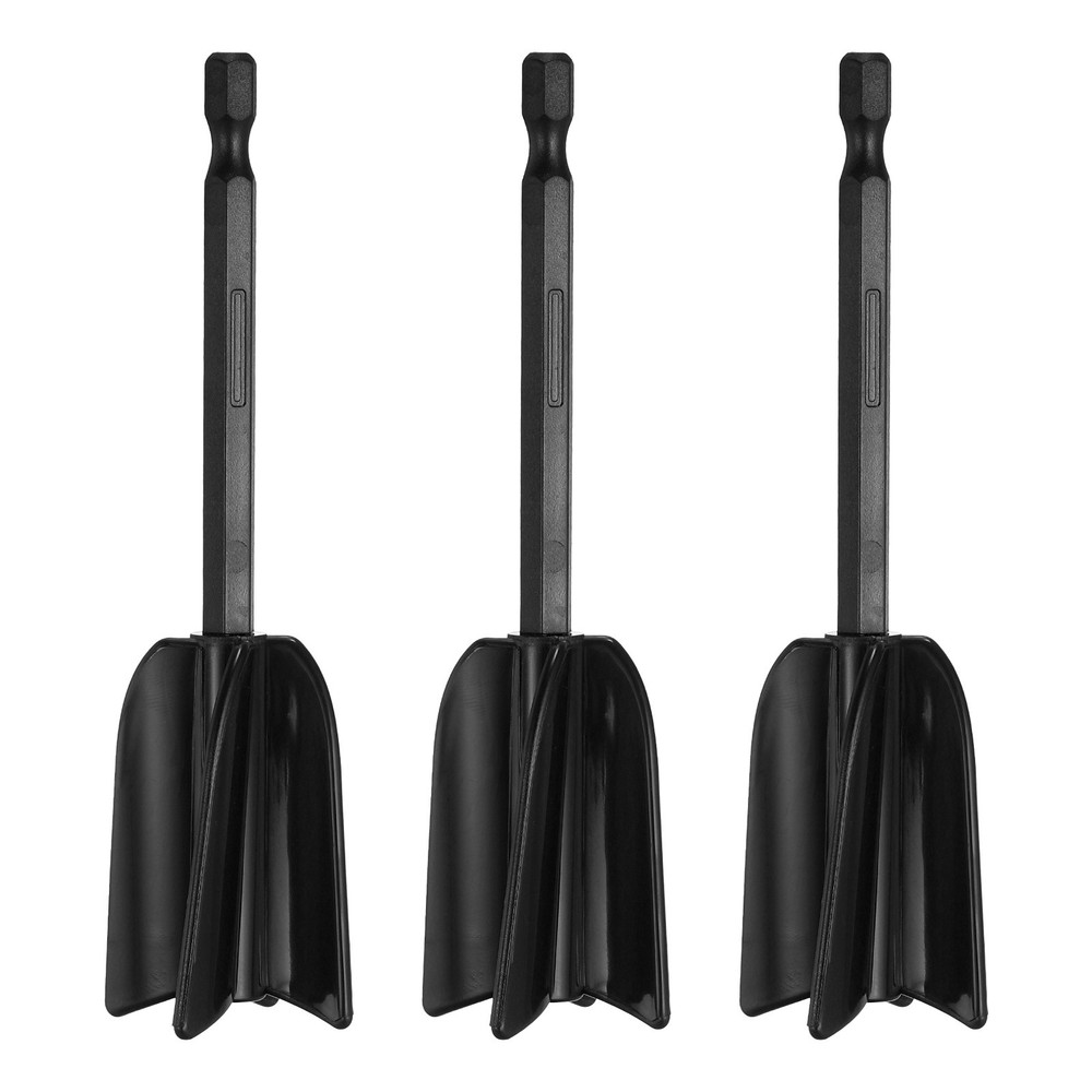3Pcs 4.9″ ABS Plastic Silicone Resin Mixer Paddle, Black