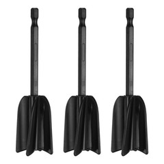 3Pcs 4.9″ ABS Plastic Silicone Resin Mixer Paddle, Black
