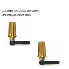 US Titanium straight abutment ti cemented abutment compatible Osstem Hiossen TS