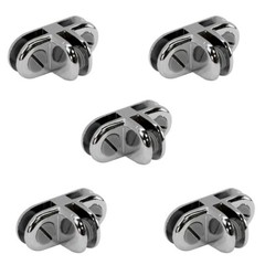 Glass Shelf Cube Connector Joiner Holder Clip Used 3/16″ Tempered Glass Shelf