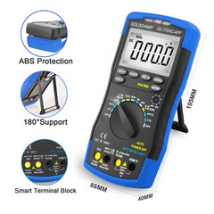 Digital Multimeter AC/DC Current Voltage Autorange TRMS Amp Ohm Meter 6000Counts