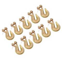 10 Pack Clevis Grab Hook G70 3/8” Chain Hook 26000LBS For Truck Trailer Rigging