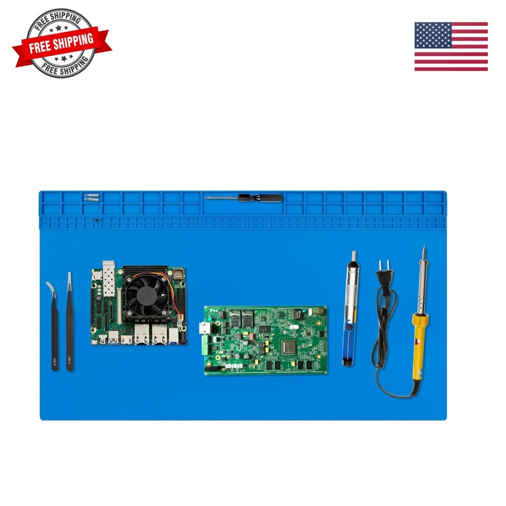 Oversized Large Soldering Mat, 27.6″x15.7″ Heat Resistant Silicone Work Mat, …