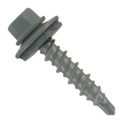 250pcs, #10 size 1.5″ Metal Siding / Roofing Screws Hex Head Dawn Gray
