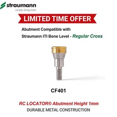 Dental Titanium Abutment Fit Zest Locator Legacy Anchor & Straumann Bone Level