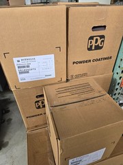 PPG Black Polyester Powder Coating PCT90235 (5 lb Box) FREE SHIPPING