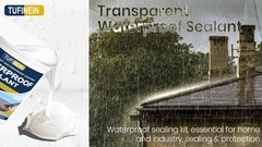 Waterproof Sealant 17.6oz Clear TUFINEIN Transparent Coating Water-Based Agent