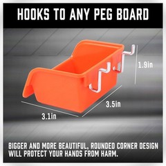 Rust Resistant 238 PCS Pegboard Hooks Assortment – Perfect for Home Organization