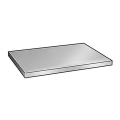 GRAINGER APPROVED HP.25X12-24 Carbon Steel Plate,24 in L,12 in W 3DRU8