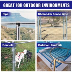 4pcs T Pipe Clamp Connector Chain Link Fence Clamp Fit OD 1 Inch 25mm