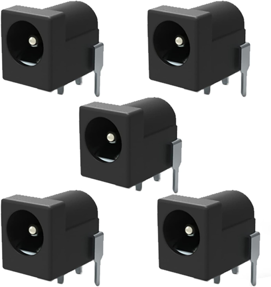 Breadboard-Friendly 2.1Mm PCB Mounting Female DC Power Barrel Jack (5 PCS DC Pow